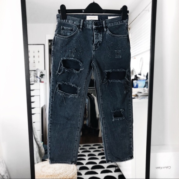 PacSun Denim - Pacsun distressed black grey boyfriend jeans